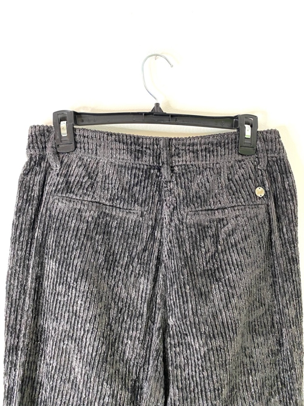 Shaft Florence Italy Crushed Velvet Corduroy Pants Relaxed Tapered Fit - Picture 7 of 10